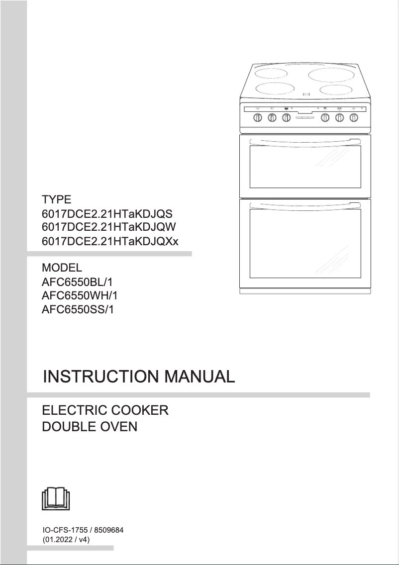 Page n°1 - Manuel utilisateur Amica AFC6550SS