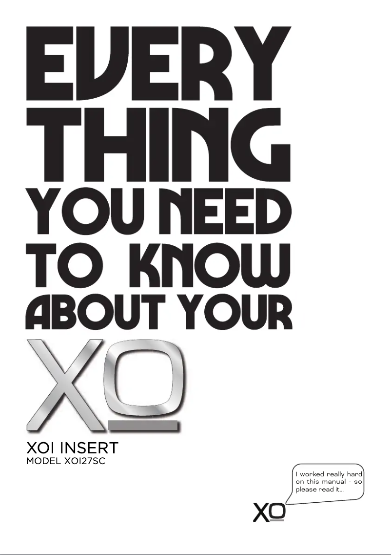 Page n°1 - Manuel utilisateur XO XOI27SC