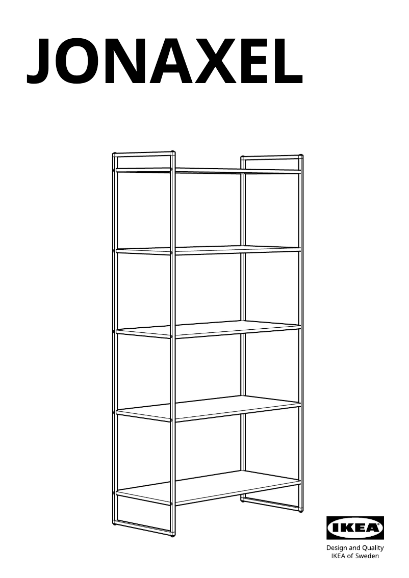 Page 1 de la notice Manuel utilisateur Ikea JONAXEL 704.313.17