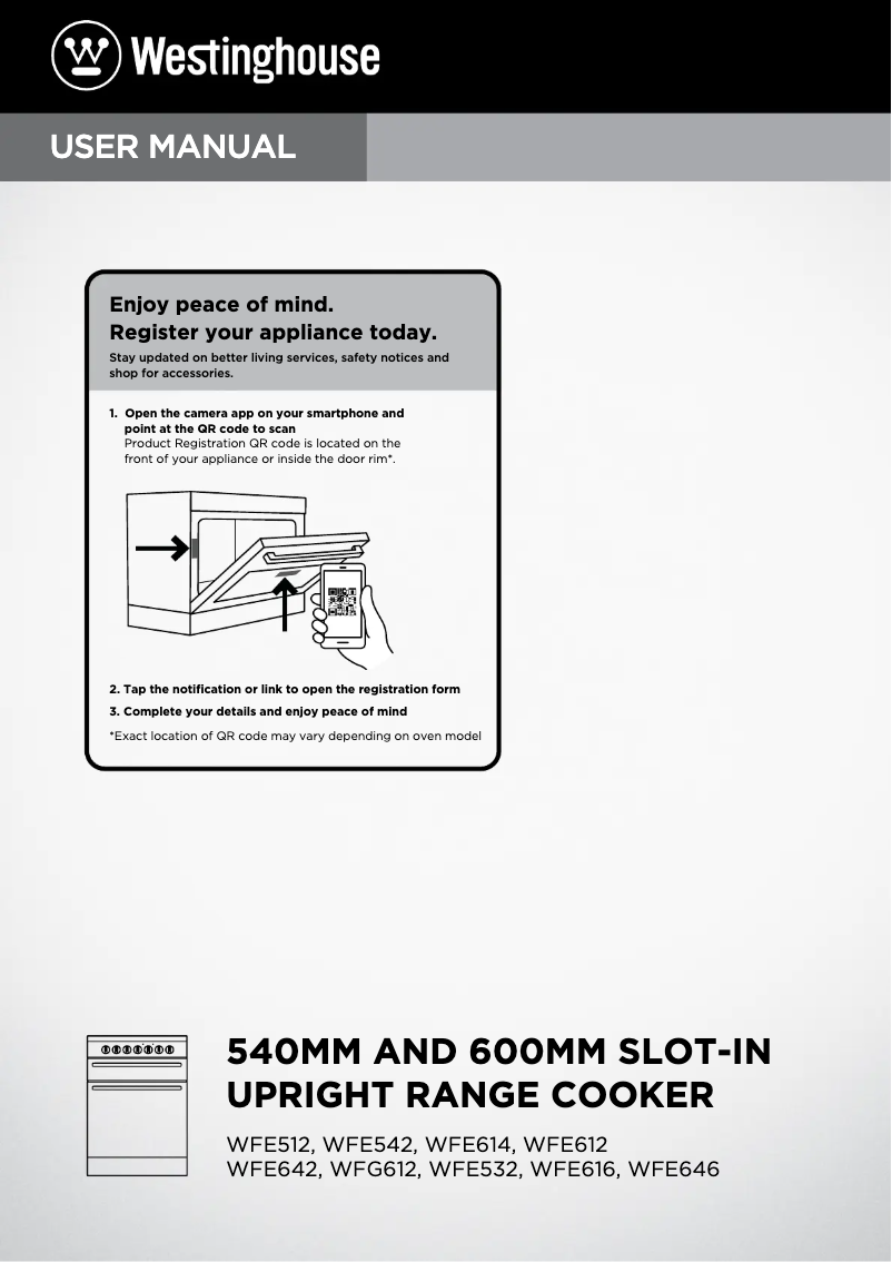 Image de la première page du manuel de l'appareil WFG612