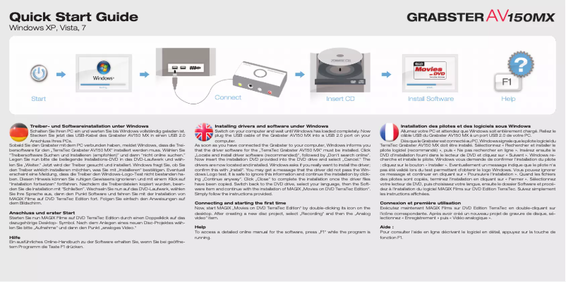 Página 1 del manual Manual de usuario Terratec Grabster AV150MX USB