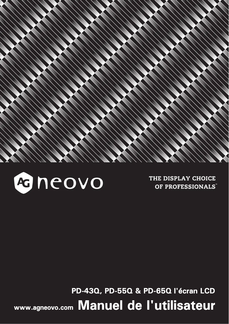 Página 1 del manual Manual de usuario AG Neovo PD-43Q