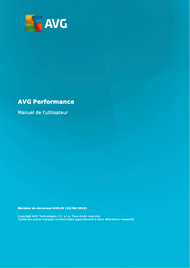 Página 1 del manual Manual de usuario AVG Performance 2016