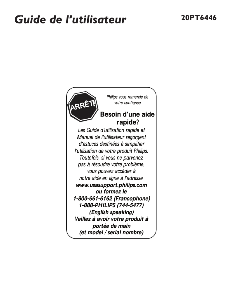 Imagen de la primera página del manual del dispositivo 21PT5402