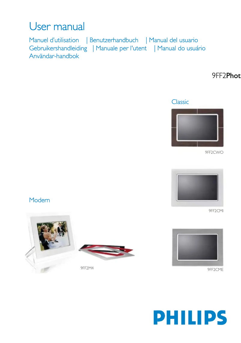 Page n°1 - Manuel utilisateur Philips 9FF2M4