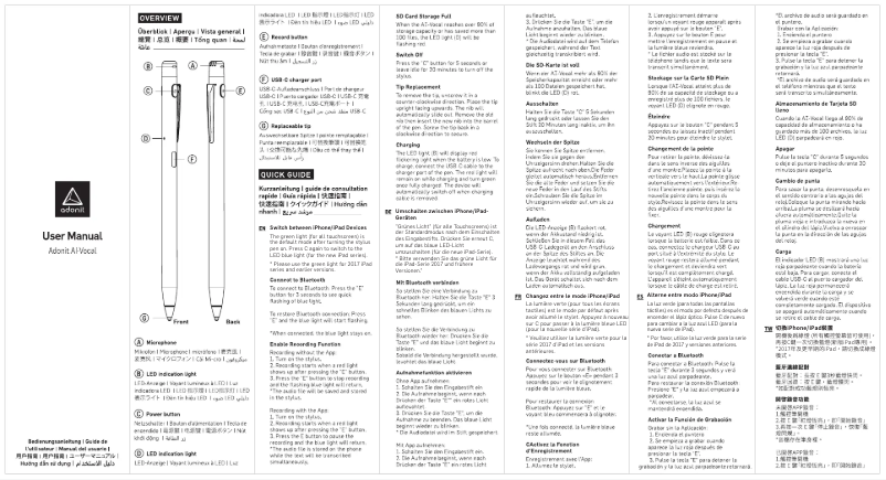 Page 1 de la notice Manuel utilisateur Adonit AI-Vocal