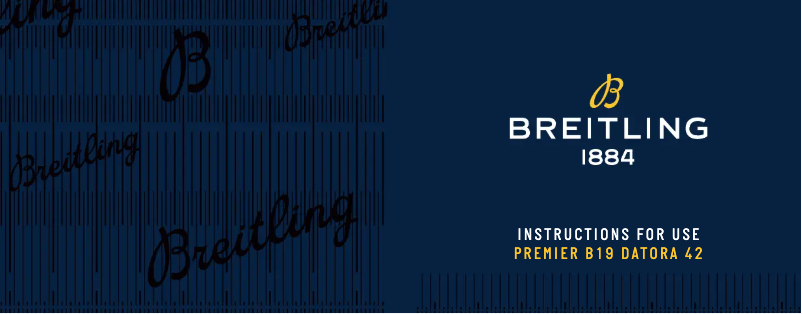 Image de la première page du manuel de l'appareil Premier B19 Datora 42