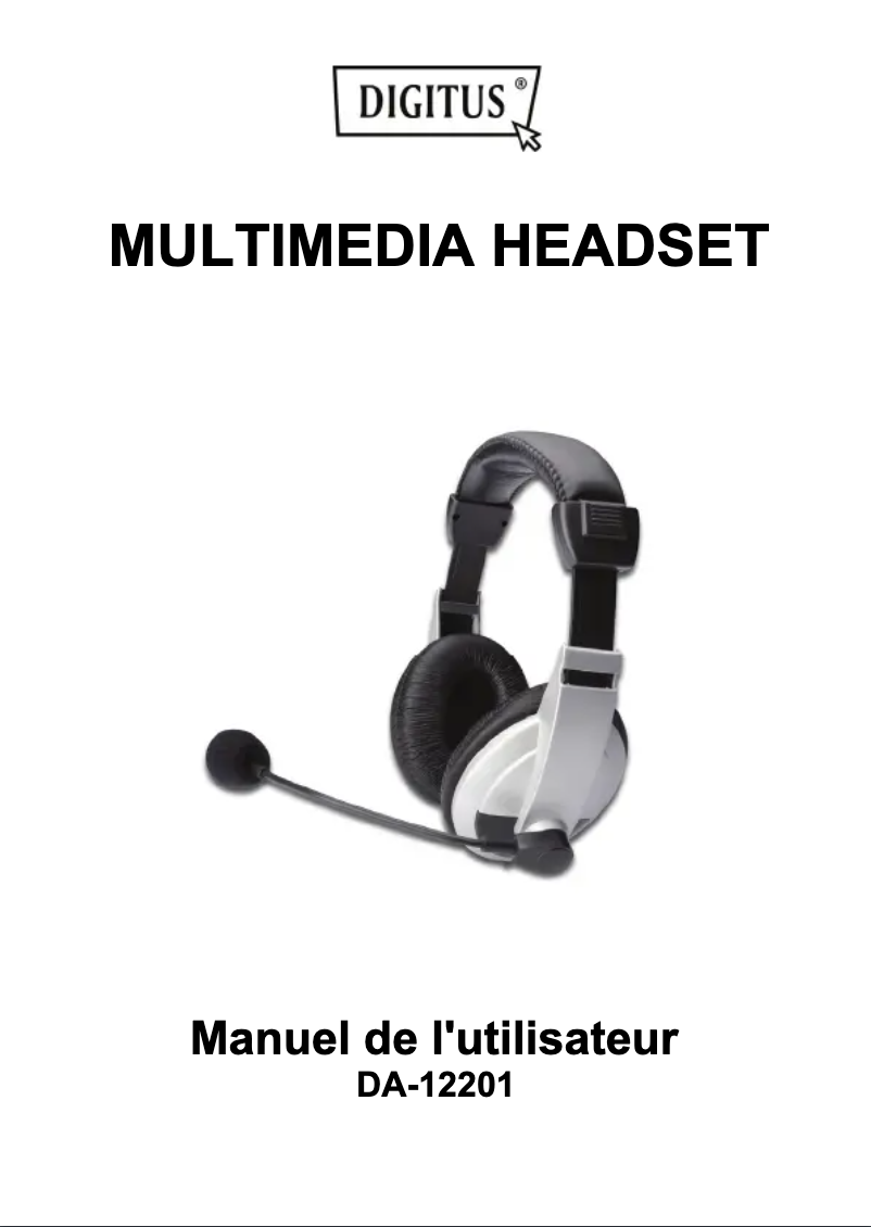 Image de la première page du manuel de l'appareil DA-12201