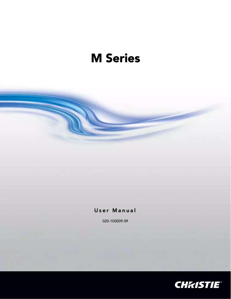 Image de la première page du manuel de l'appareil Christie HD6K-M