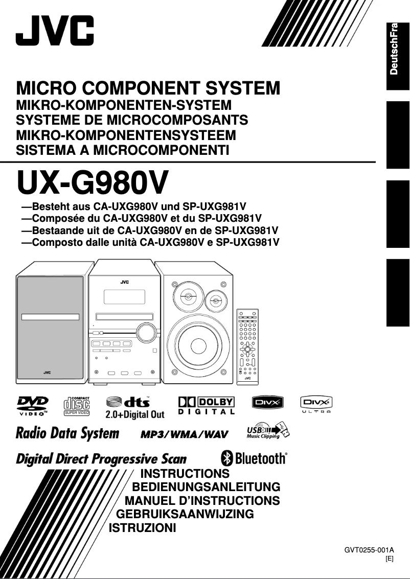 Image de la première page du manuel de l'appareil CA-UXG980