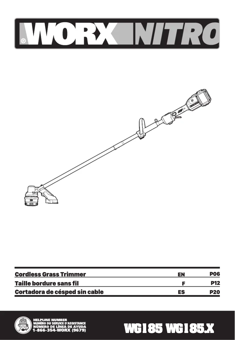 Page n°1 - Manuel utilisateur Worx WG185.9