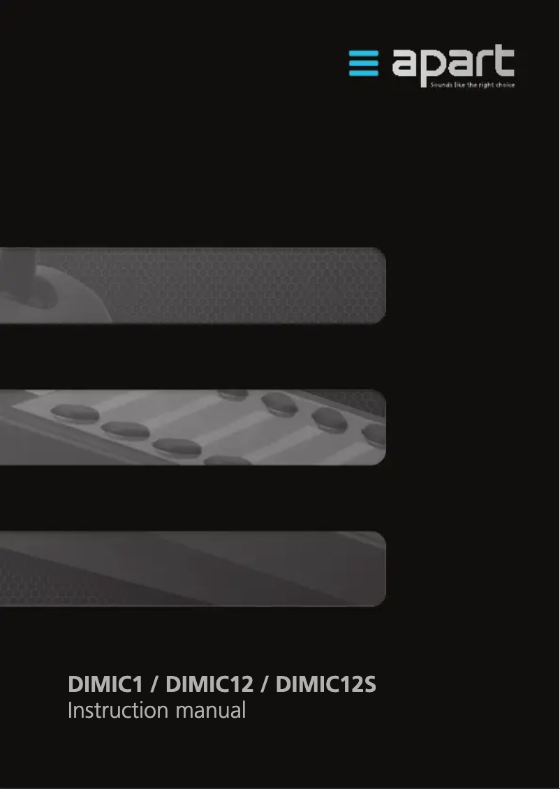 Página 1 del manual Manual de usuario APart DIMIC12