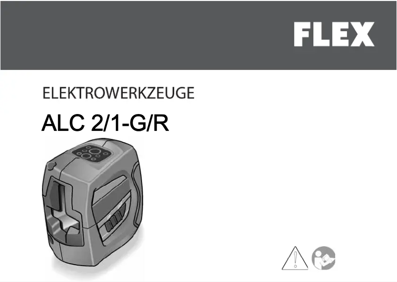 Page n°1 - Manuel utilisateur Flex ALC 2/1-G/R