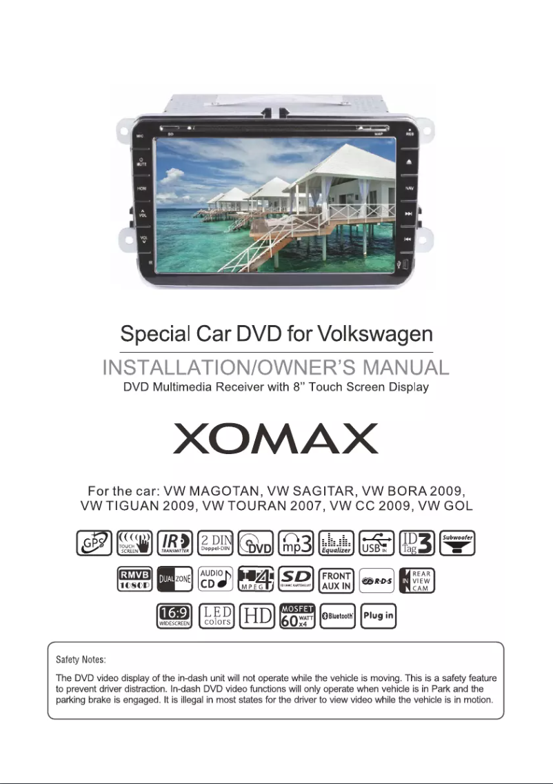 Image de la première page du manuel de l'appareil XM-VW03