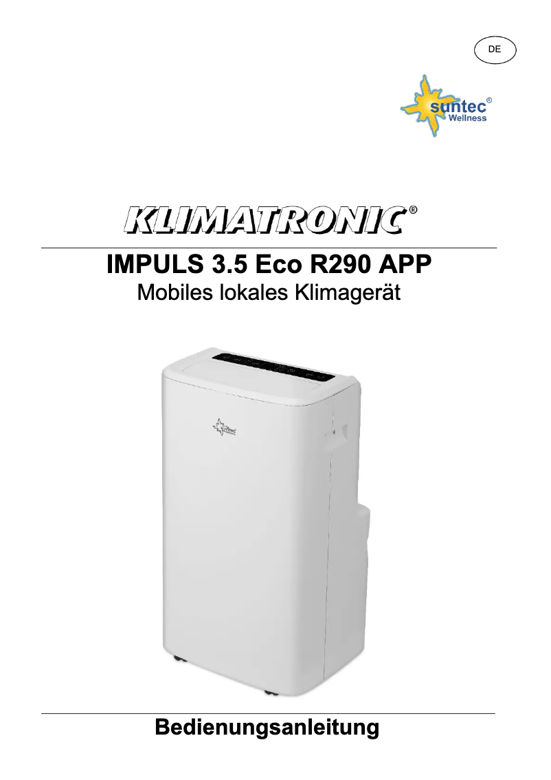 Page 1 de la notice Manuel utilisateur Suntec Impuls 3.5 Eco R290 App