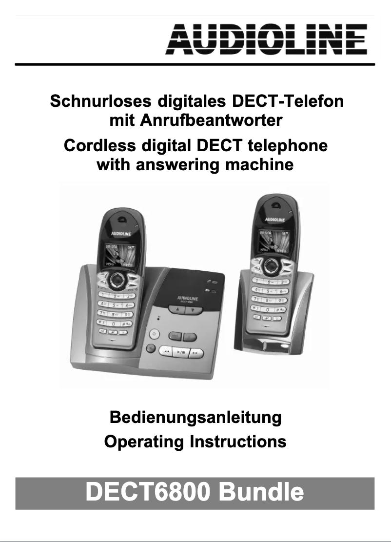 Image de la première page du manuel de l'appareil DECT6800 Bundle