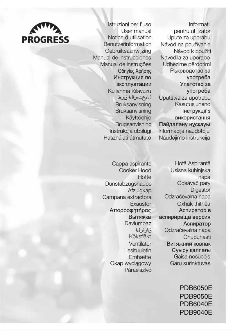 Page n°1 - Manuel utilisateur Progress PDB9040E