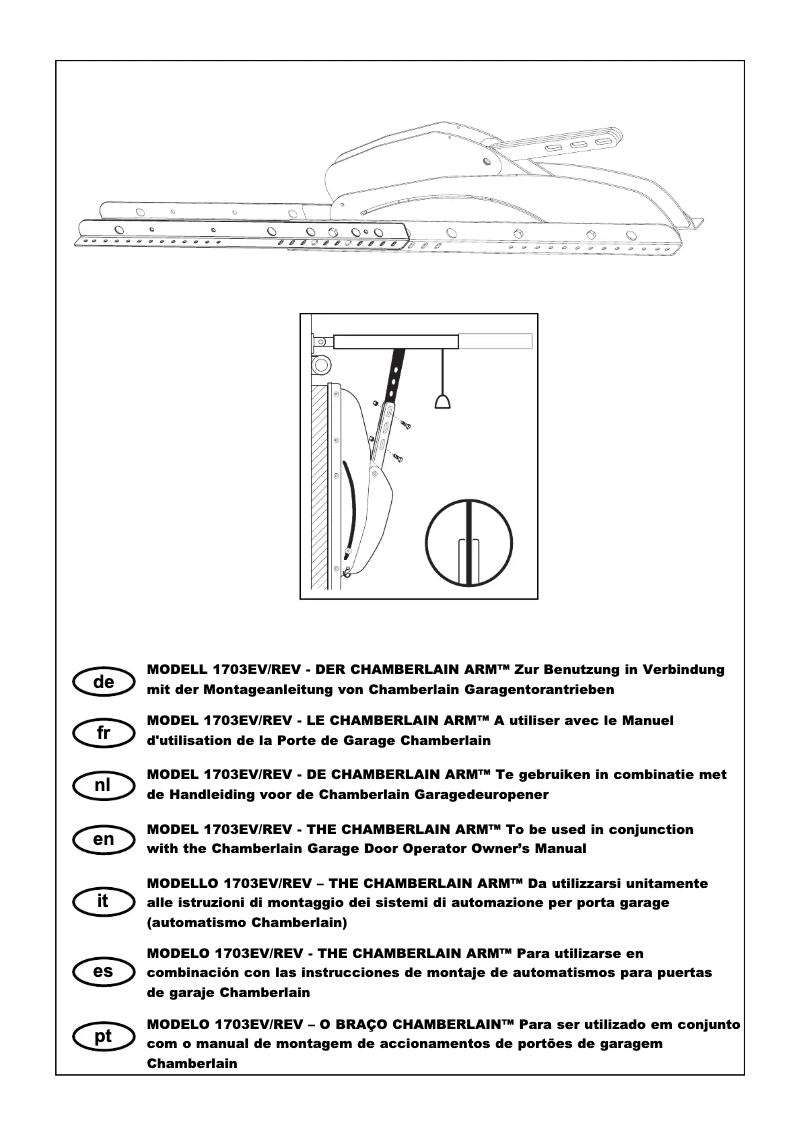 Image de la première page du manuel de l'appareil 1703REV