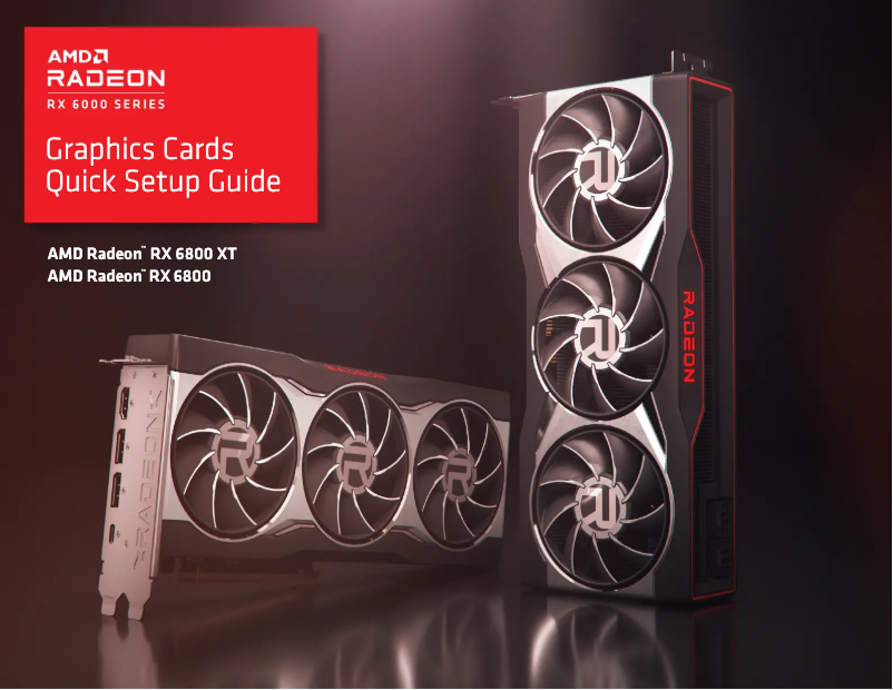 Image de la première page du manuel de l'appareil Radeon RX 6800 Gaming OC 16G