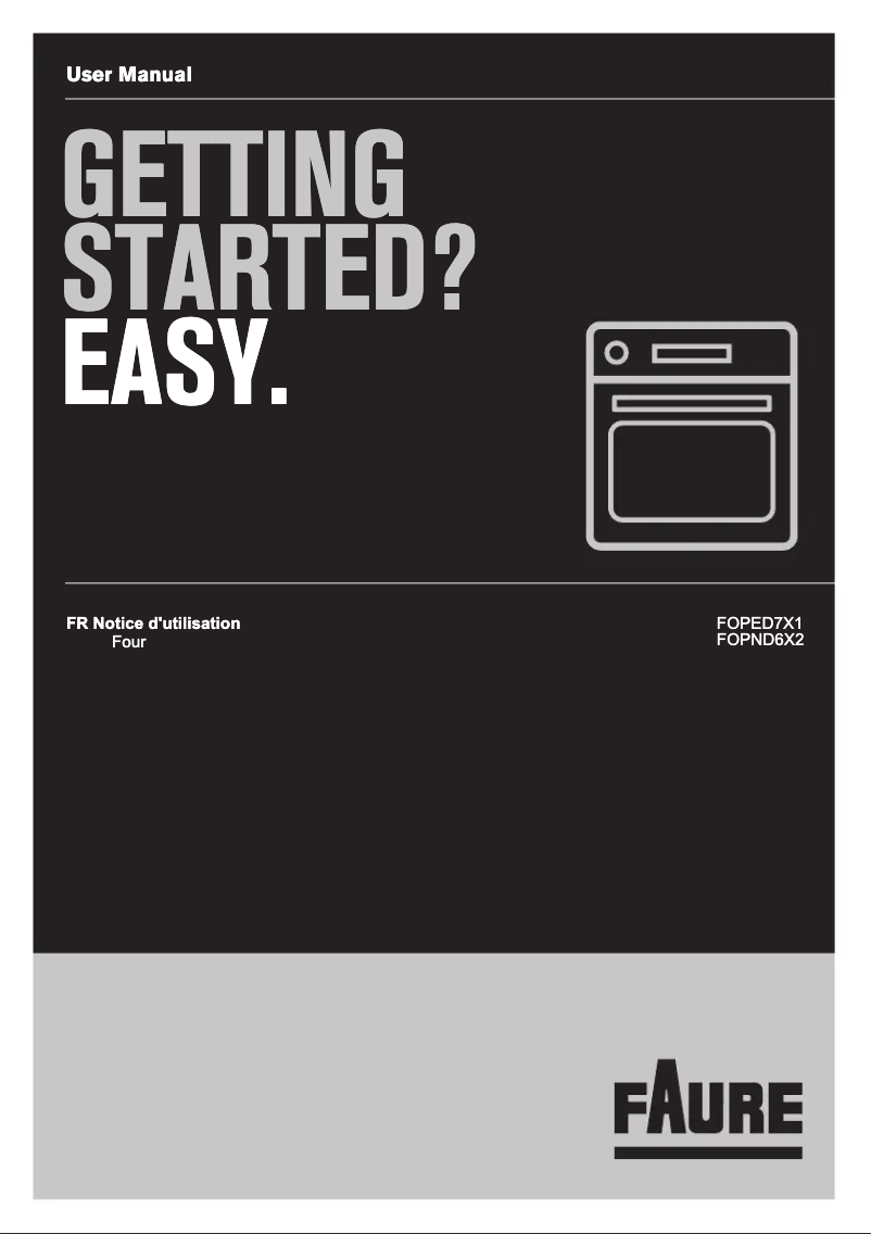 Page n°1 - Manuel utilisateur Electrolux FOPND6X2