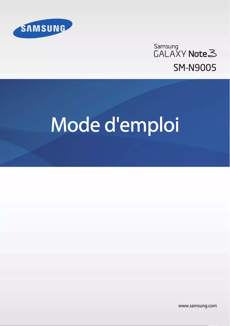 Page n°1 - Manuel utilisateur Samsung Galaxy Note 3
