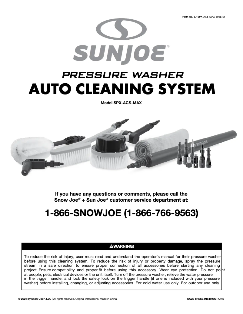 Image de la première page du manuel de l'appareil SPX-ACS-MAX