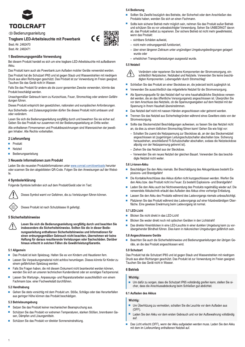 Image de la première page du manuel de l'appareil TO-7447410