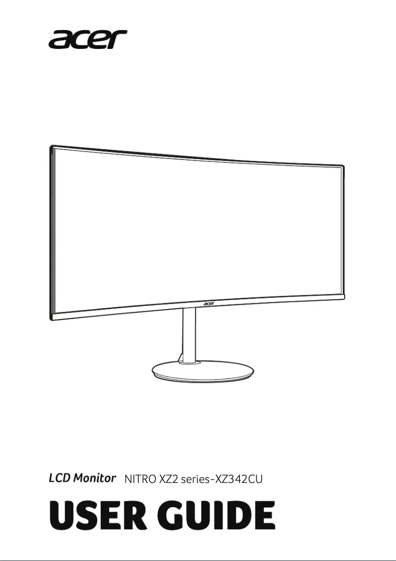 Page n°1 - Manuel utilisateur Acer XZ342CUP