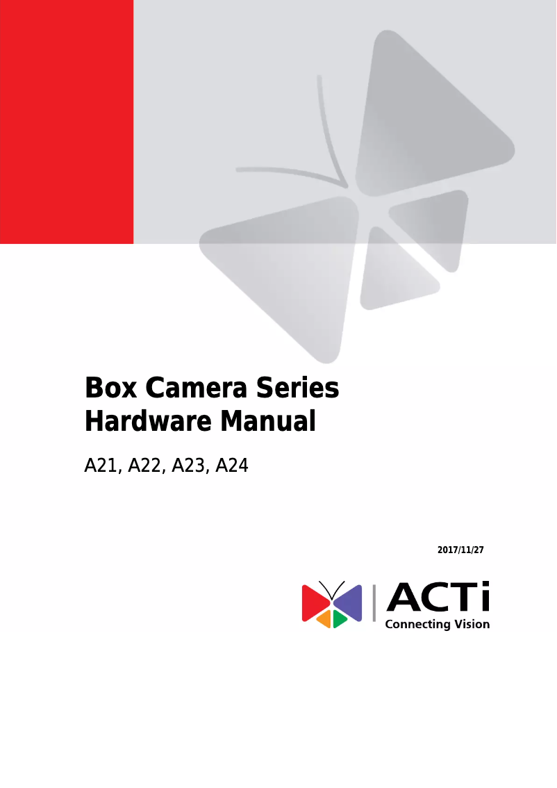 Image de la première page du manuel de l'appareil A24