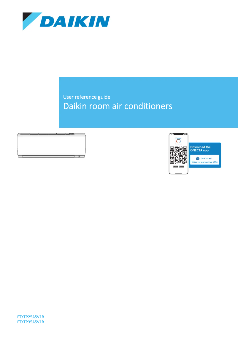 Page 1 de la notice Manuel utilisateur Daikin FTXTP35A5V1B