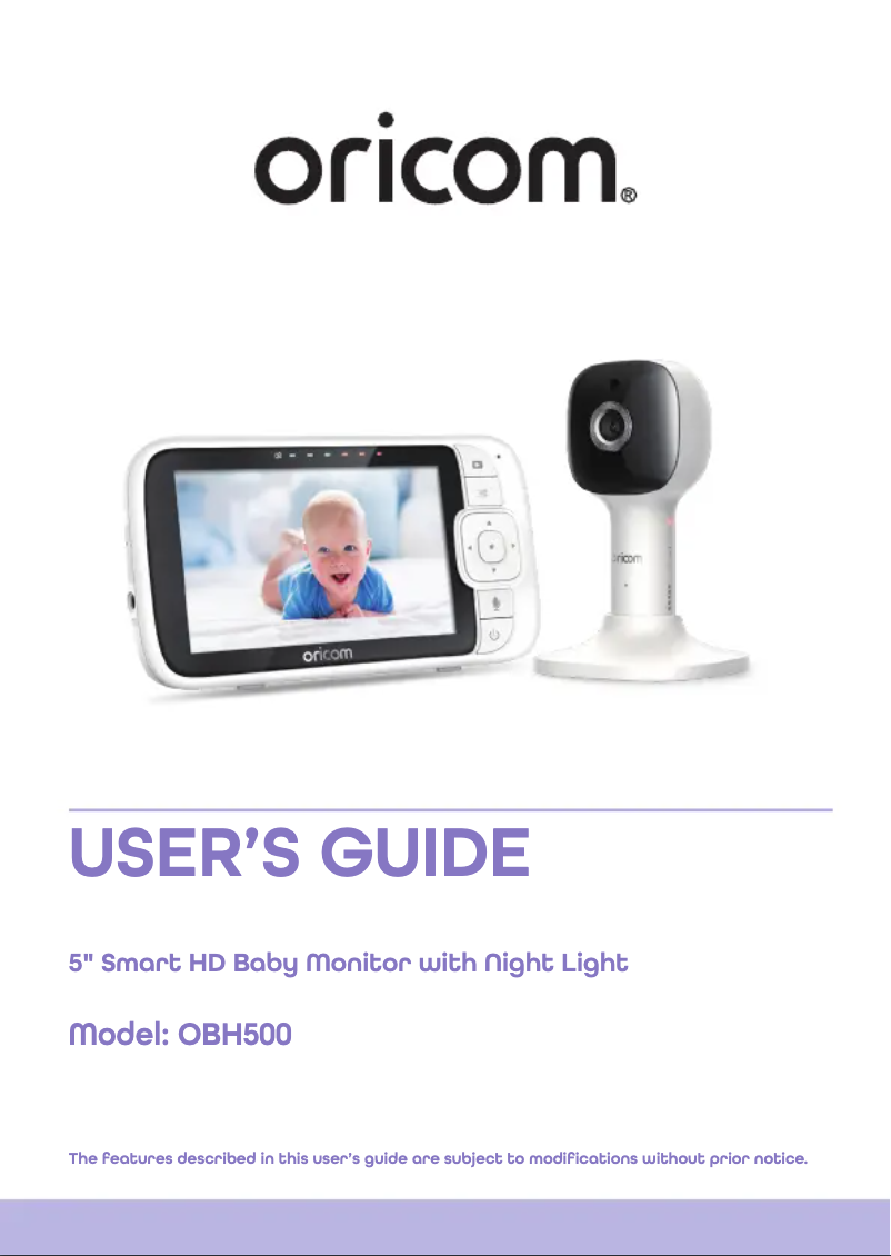 Page 1 de la notice Manuel utilisateur Oricom OBH930