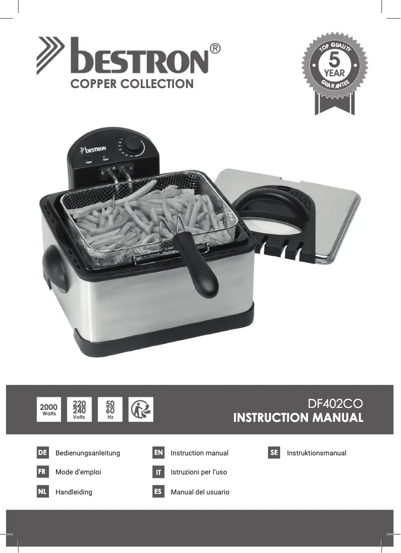 Image de la première page du manuel de l'appareil DF402CO