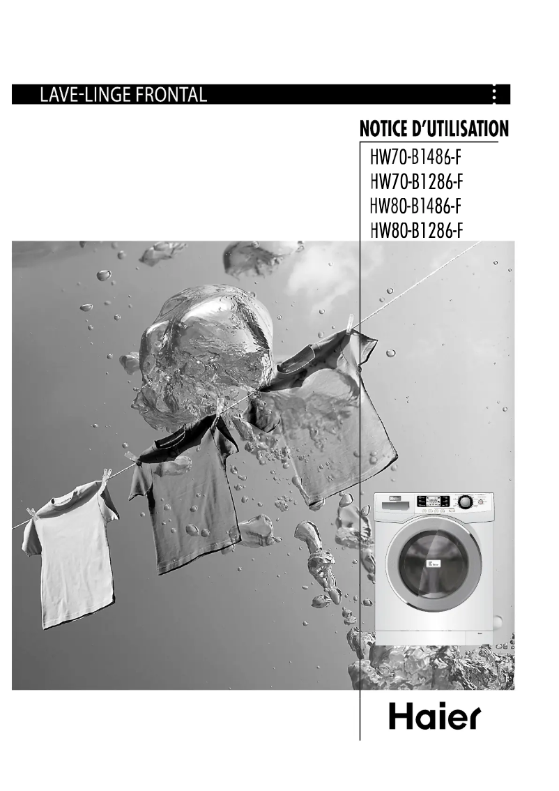 Page 1 de la notice Manuel utilisateur Haier HW70-B1486-F