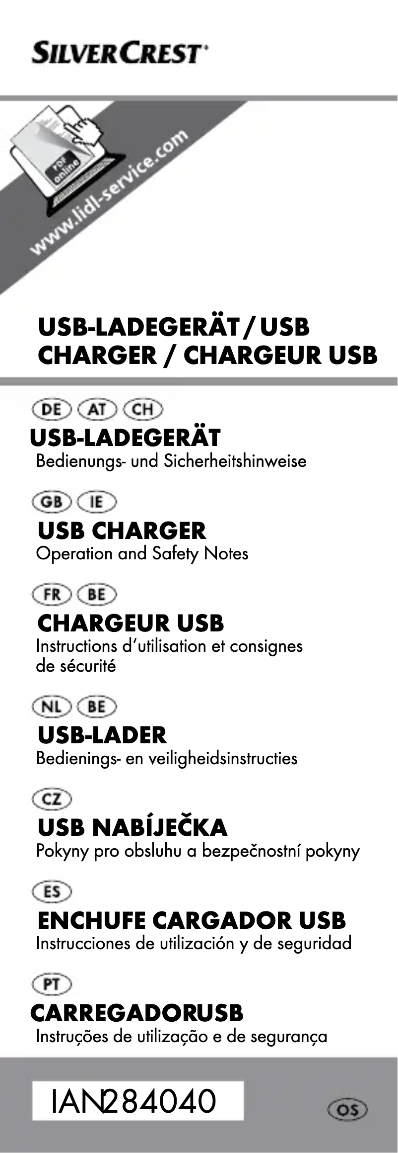 Image de la première page du manuel de l'appareil IAN 284040
