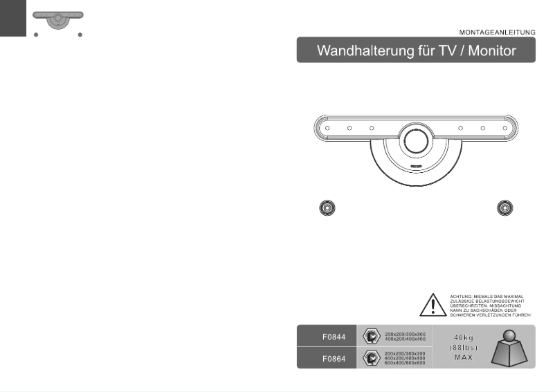 Page 1 de la notice Manuel utilisateur Ricoo F0844