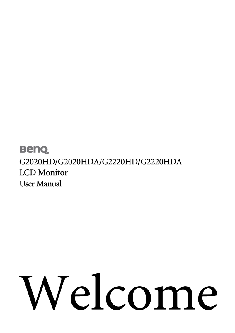 Image de la première page du manuel de l'appareil G2220HDA