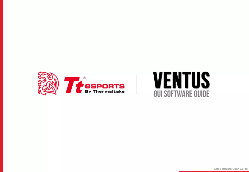 Page 1 de la notice Manuel utilisateur Thermaltake Ventus