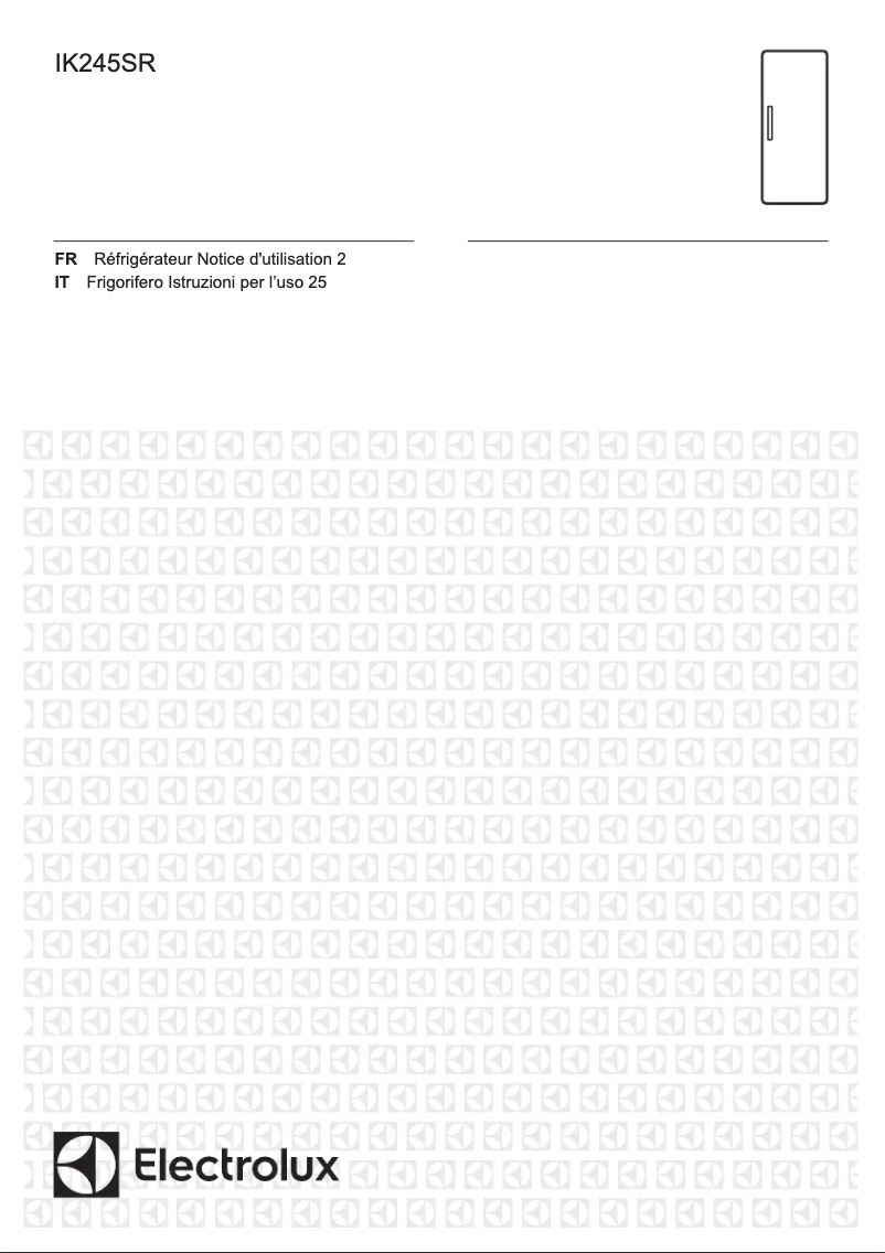 Image de la première page du manuel de l'appareil IK245SR