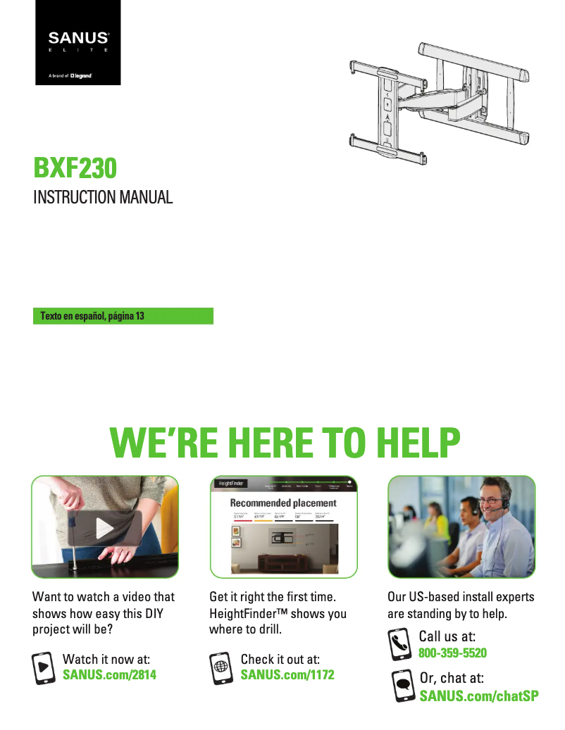 Image de la première page du manuel de l'appareil BXF230