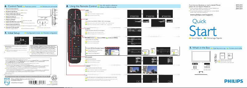 Page 1 de la notice Manuel utilisateur Philips 32PFL4509