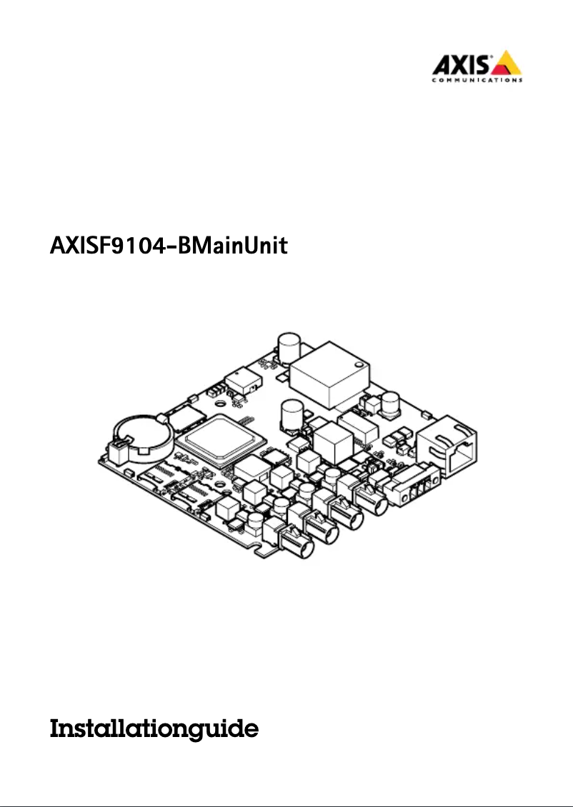 Image de la première page du manuel de l'appareil F9104-B