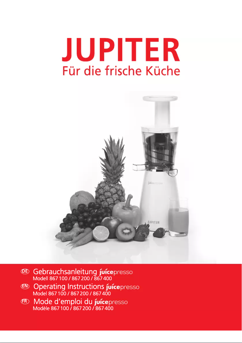 Page 1 de la notice Manuel utilisateur Jupiter 867200