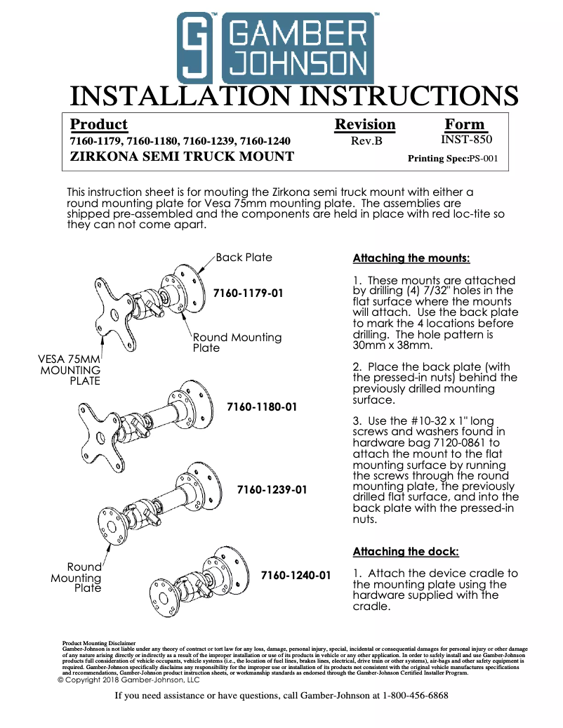Page 1 de la notice Manuel utilisateur Zirkona 7160-1180