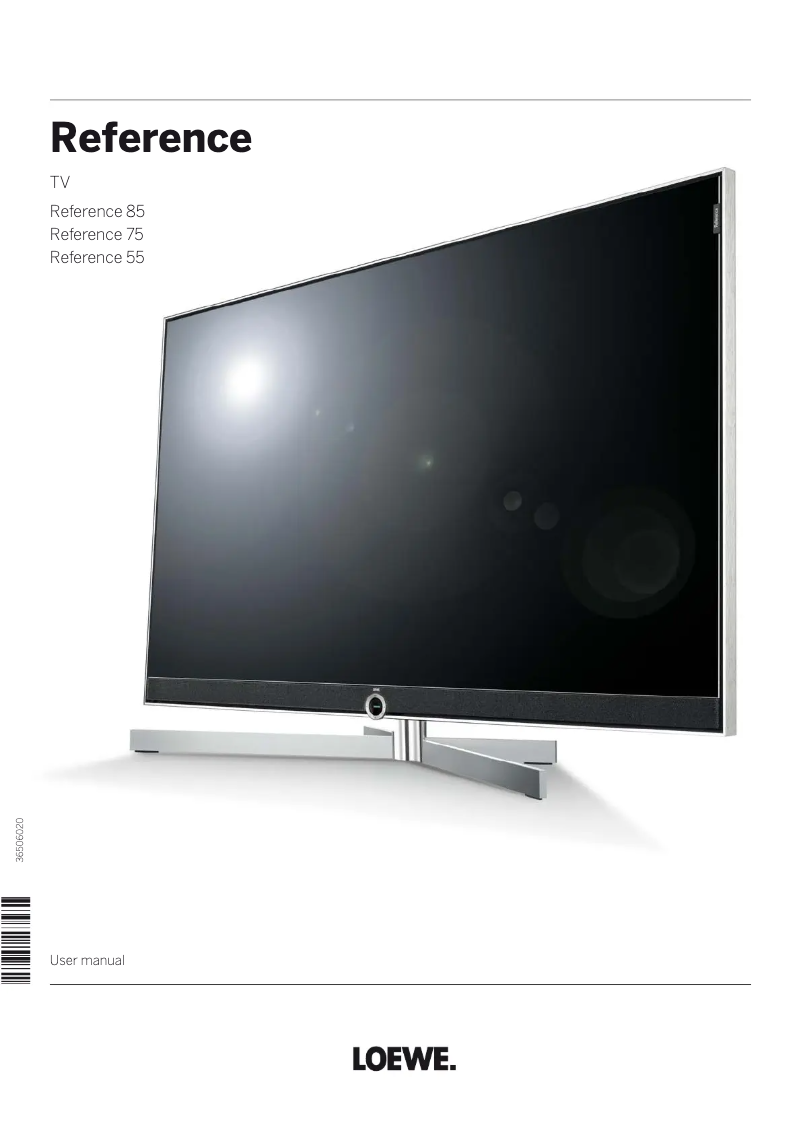 Page n°1 - Manuel utilisateur Loewe Reference 55