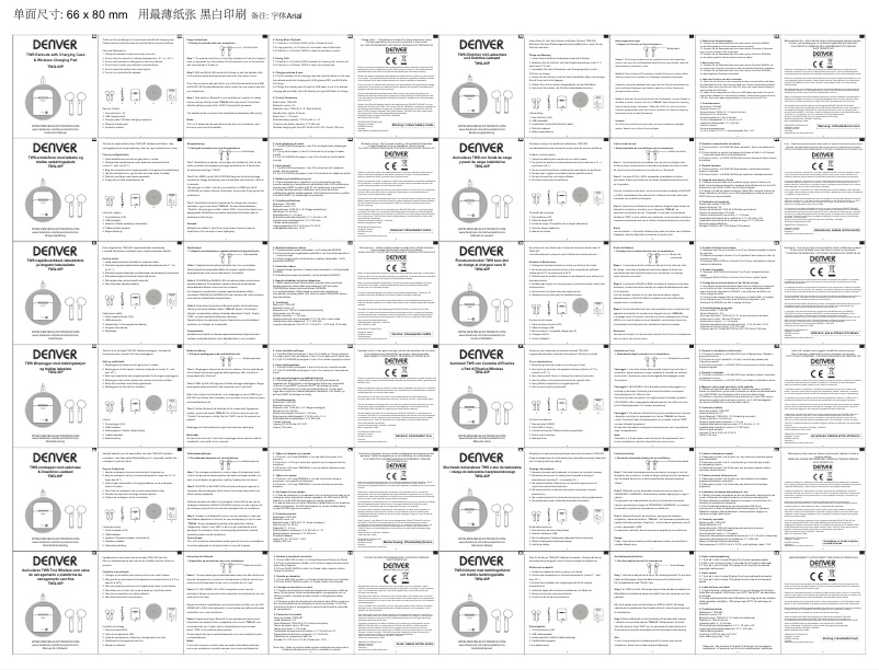 Página 1 del manual Manual de usuario Denver TWQ-40P