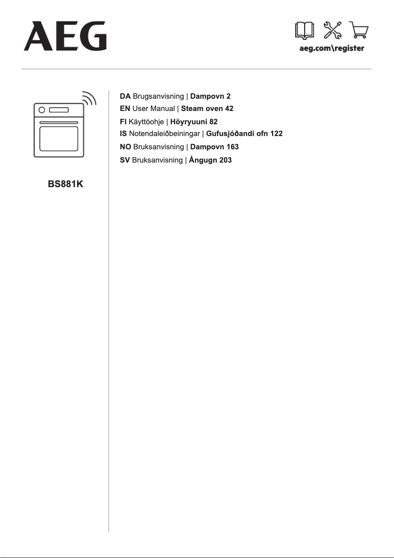 Imagen de la primera página del manual del dispositivo BS881K