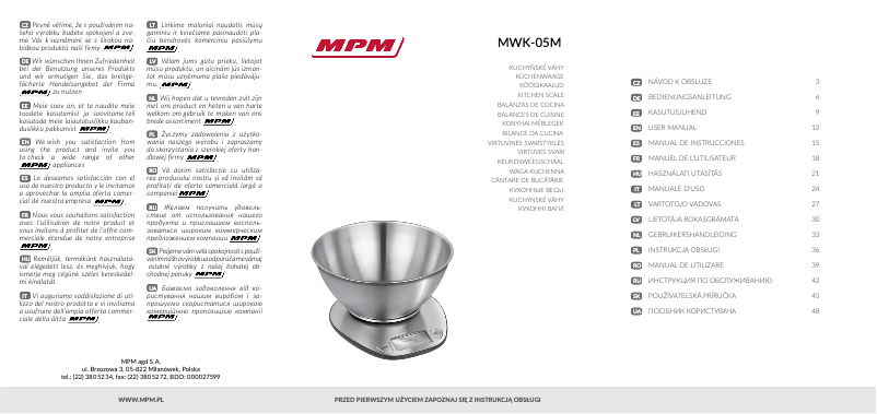 Página 1 del manual Manual de usuario Smile MWK-05M