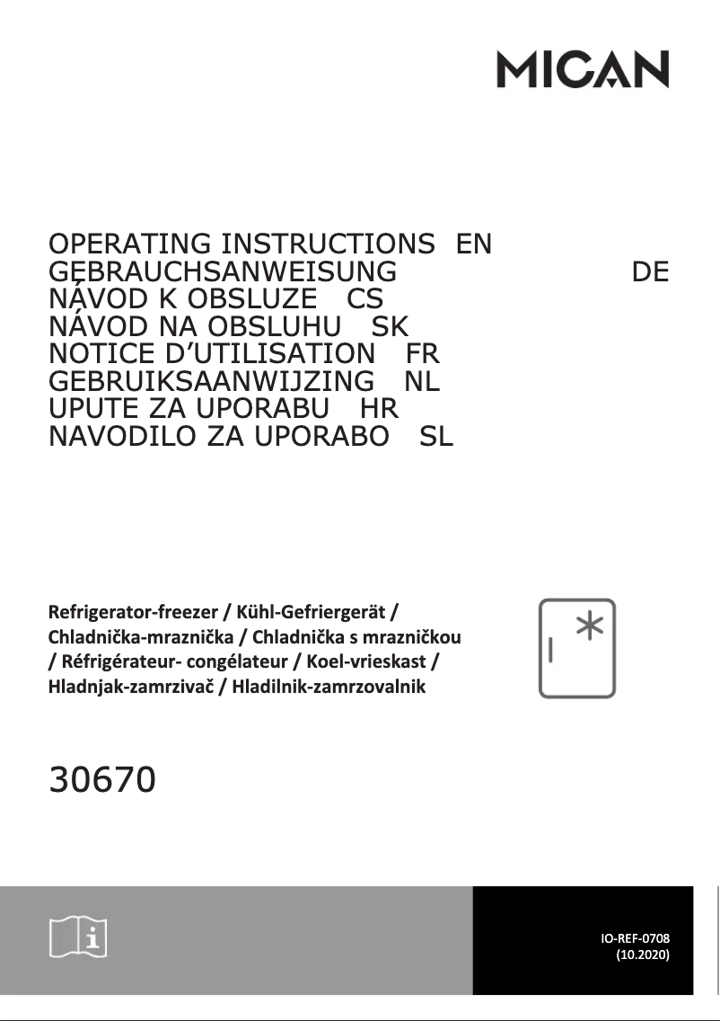Página 1 del manual Manual de usuario Amica 30670