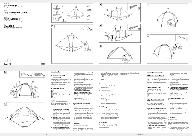 Page 1 de la notice Manuel utilisateur Crivit IAN 70639