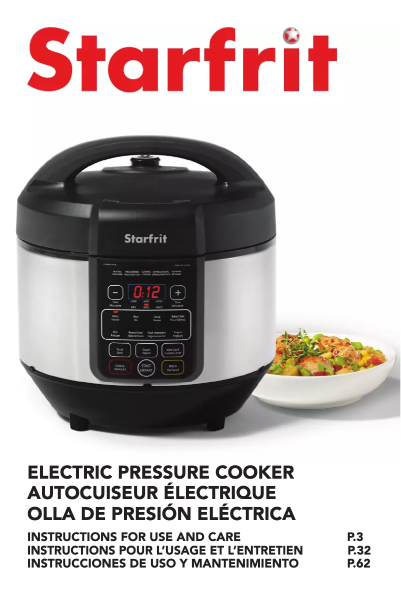 Page 1 de la notice Manuel utilisateur Starfrit 024603-001-0000